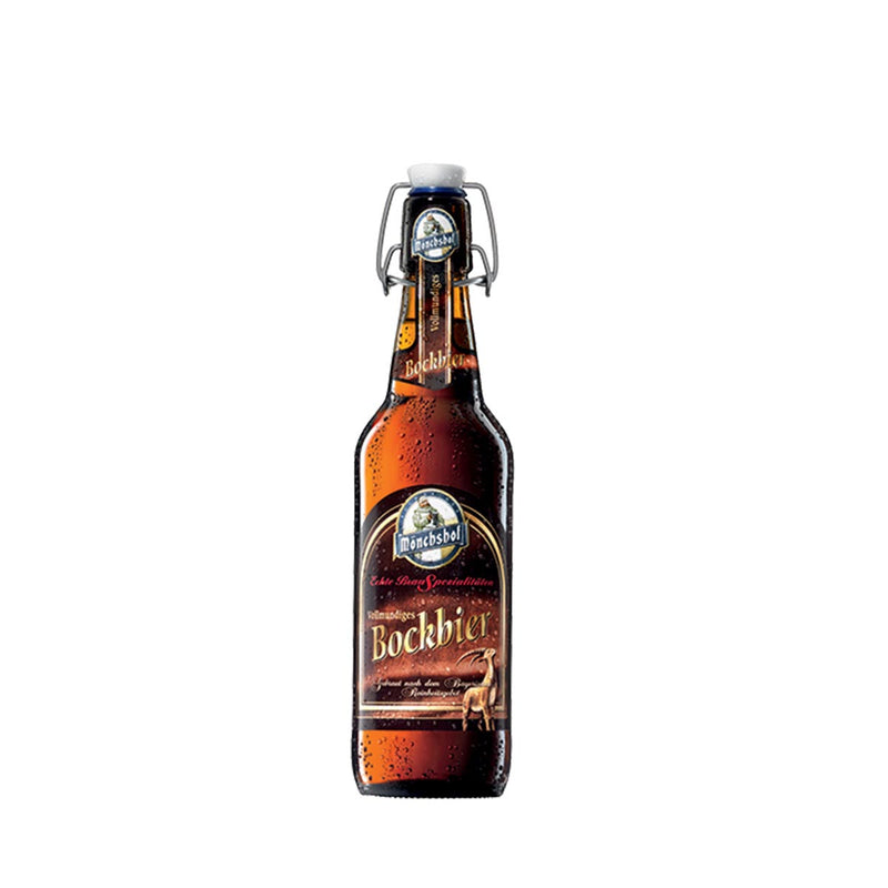 Birra Monchshof Bockbier in bottiglia da mezzo litro